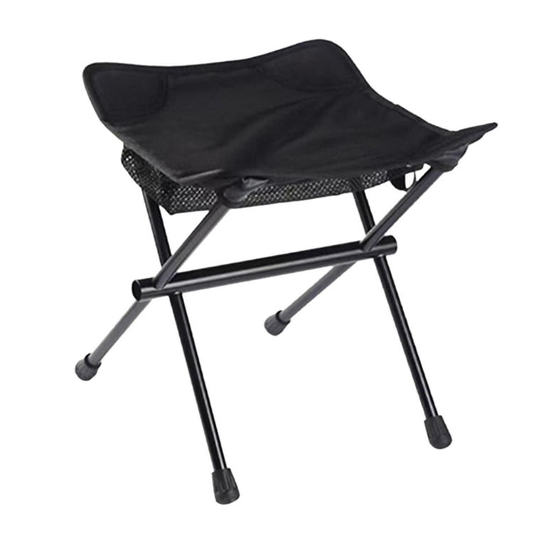 Detachable Fishing Chair Footrest Lazy Seat Aluminum Non-Slip Feet Leg Rest  Portable Folding Footstool Footstool for Hiking Camping Picnic Black 