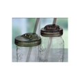thumbnail image 4 of 2 Piezas Frascos Vidrio Mason Jars Con Tapa Humo Boca Regular Cristal Almacenamiento Bebidas Alimentos Organizador Cocina, 4 of 4