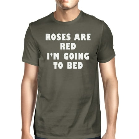 Roses Are Red Mens Dark Grey T-shirt Creative Gift Ideas For