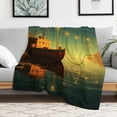thumbnail image 5 of Anchor with Sailing Soft Cozy Warm, Lightweight And Plush Flannel Throw Blankets - Perfect for Couch, Bed, Travel, 5 of 8