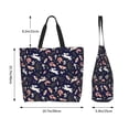 thumbnail image 5 of Kdxio Retro Rabbit Flower Casual Tote Bags Women Big Capacity Shoulder Bag for Women Travel Shoulder Bags Handbags, 5 of 8