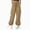 R001-Khaki, variant on NOLDARES Parachute Cargo Pants Girl Elastic Waisted Quick Dry Lightweight Baggy Hiking Pants with Pockets Water Resistant(Khaki,6-7 Y)