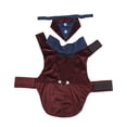 thumbnail image 1 of Ropa Formal Para Cachorros, Traje De Corbata De Lazo De Perro Retro De Poliéster Suave De Moda Para Bodas Para Mascotas Pequeñas ANGGREK SG, 1 of 8