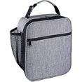 thumbnail image 1 of GFDYREE Lunch Box for Men Women Adults, Insulated Small Lunch Bag for Work Office Travel - Reusable Portable Handbag Lunchbox, Reusable Portable Soft Lunchbox for Men Women Adult, Grey, 1 of 7