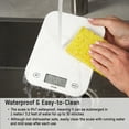 thumbnail image 5 of Taylor Digital Waterproof Kitchen and Food Scale with Grams & Ounces, White 11LB Capacity, 5 of 11