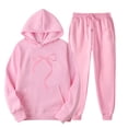 thumbnail image 4 of Valentine's Day Sweatsuits Women 2 Piece Outfit Jogger Set Y2K Cute Hoodie and Pants Tracksuit Set Trouser Suit Casual Leisure Suit Fitness Set Sports Suit Sportswear, 4 of 4