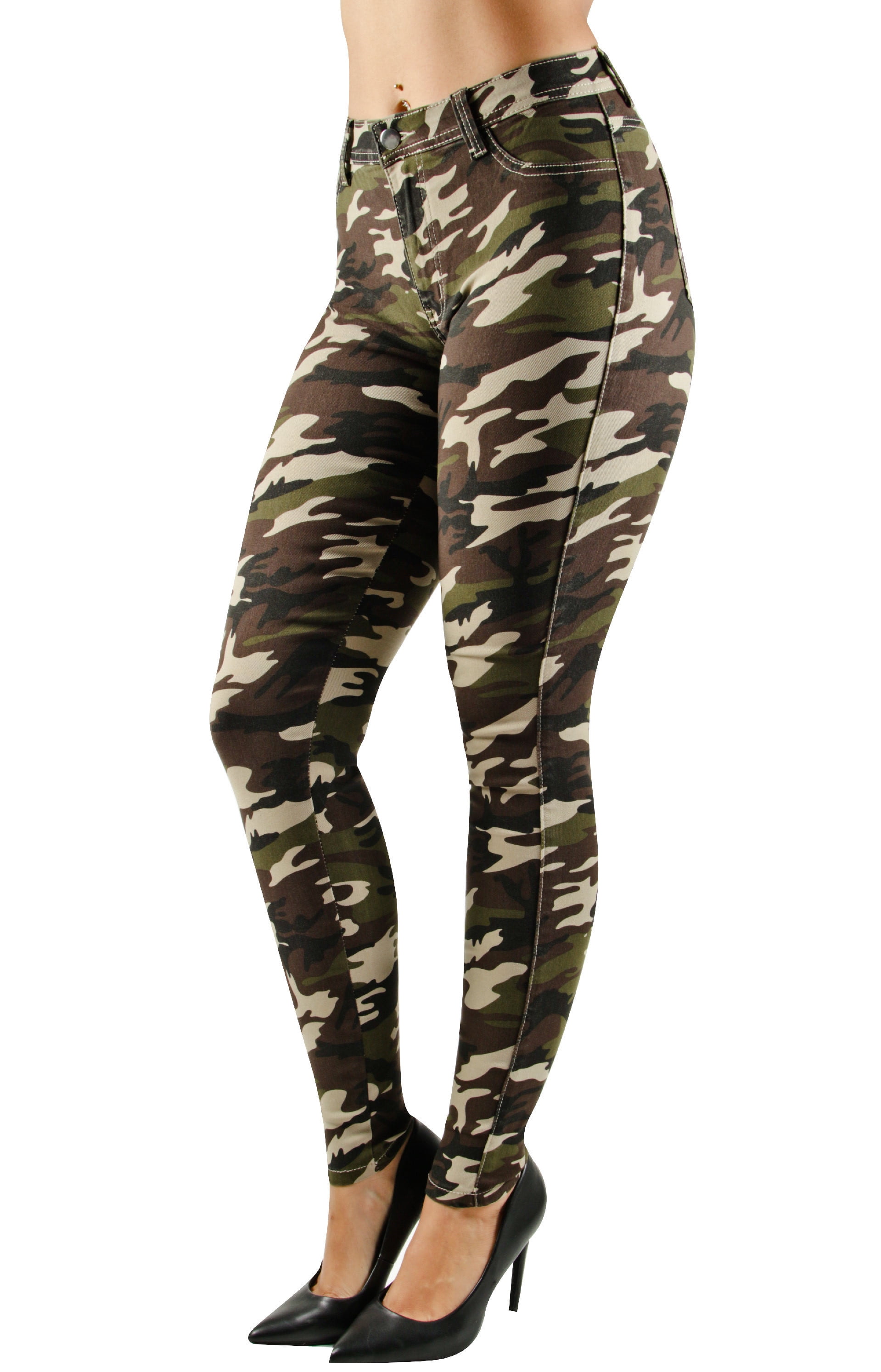 camouflage jeans