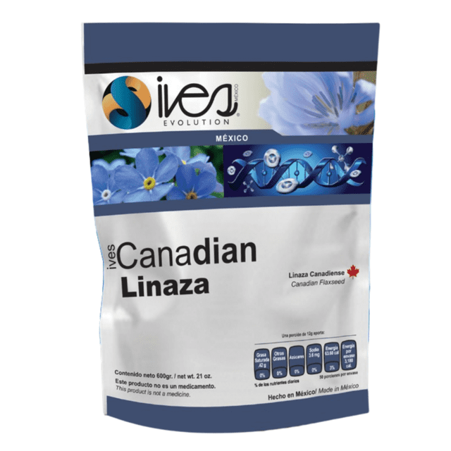 Suplemento Linaza Canadiense Molida Ives Evolution Cultivo Organico 600 g