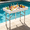 Cooler Table-4 Foot, variant on EVOKEDEN 42.5" Fish Cleaning Table w/ Sink, Folding Camping Table & Fish Cleaning Station w/ Measure Mark