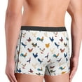 thumbnail image 3 of Disketp Various Rooster Men's Boxer Briefs,Soft and Breathable Cotton Underwear with ComfortFlex Waistband, 3 of 7