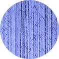 thumbnail image 1 of Ahgly Company Indoor Round Abstract Blue Modern Area Rugs, 6' Round, 1 of 4