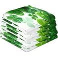 thumbnail image 4 of Coolnut St. Patrick's Day Green Clover Kitchen Dish Towel Set 4Pcs,Dishcloths Sets Fast Drying Kitchen Towels Tea Towels Gift Set for Drying Cleaning Cooking Baking519 Wash cloth, 4 of 7