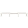thumbnail image 3 of vidaXL Monitor Stand White 60x24x10.5 cm Solid Wood Pine, 3 of 5