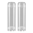 thumbnail image 1 of 2X 10-Inch Reusable Empty Clear Cartridge Water Filter Housing Various Media Refillable, 1 of 8