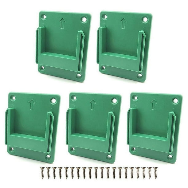 5Pcs Wall Mount Holder Tool Storage Rack Bracket Fixing Devices for ...