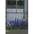 thumbnail image 2 of Grall, Don 11x14 Gold Ornate Wood Framed with Double Matting Museum Art Print Titled - WA, Palouse Row of blue bottles and flowers, 2 of 4