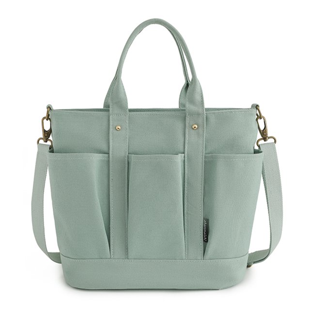 Bolsos De Mujer Bolsa de viaje de lona con múltiples bolsillos para axilas Casual Color sólido simple para el trabajo Tmvgtek Para Estrenar