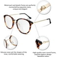 thumbnail image 2 of FEISEDY Montures de Lunettes Vintage pour Femmes Lunettes Rondes Lentille Transparente B2260, 2 of 5