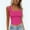 501_Hot Pink, variant on Crop Tank Tops for Women Womens Cotton Ribbed Square Neck Tank Top Basic Backless Sleeveless Summer Shirt Tank Top