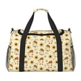 thumbnail image 1 of Easygdp Watercolor Bee Honey Honeycomb Bee Bolsa de Gimnasio, Bolsa de Viaje Duffel, Bolsa de Fin de Semana con Compartimentos, Bolsa de Mano para Noche, 1 of 7