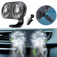 thumbnail image 3 of Ventilador de refrigeración portátil para automóvil con luz , ángulo de carga USB ajustable, ventilador de circulación de aire para automóvil Negro Baoblaze Ventilador portátil para automóvil, 3 of 8