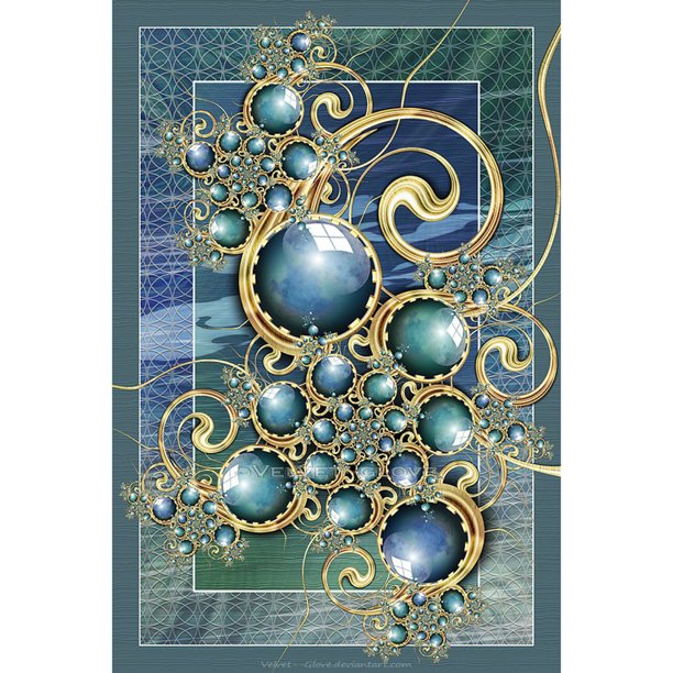 Diamond Painting (DB7047) 5D DIY Patrón abstracto Square Kit Craft (A3446) 45x60cm Hugtrwg Para estrenar