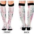 thumbnail image 2 of Coolnut 1 Pack Flower Pattern Compression Socks for Women Men Knee High Stocking for Running,Athletic,Medical, 2 of 6