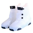thumbnail image 2 of Tnobhg 1 Pair Kids Rain Shoe Cover Silicone Anti-slip Thickened Wear Resistant Sole Waterproof Outdoor Children Boys Girls Rain Boot Overshoe Protector, 2 of 7