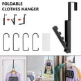 thumbnail image 1 of AMERTEER Clothes Drying Rack Drying Rack Wall Mounted Foldable Indoor Coat Door Hanger Hook, 1 of 9