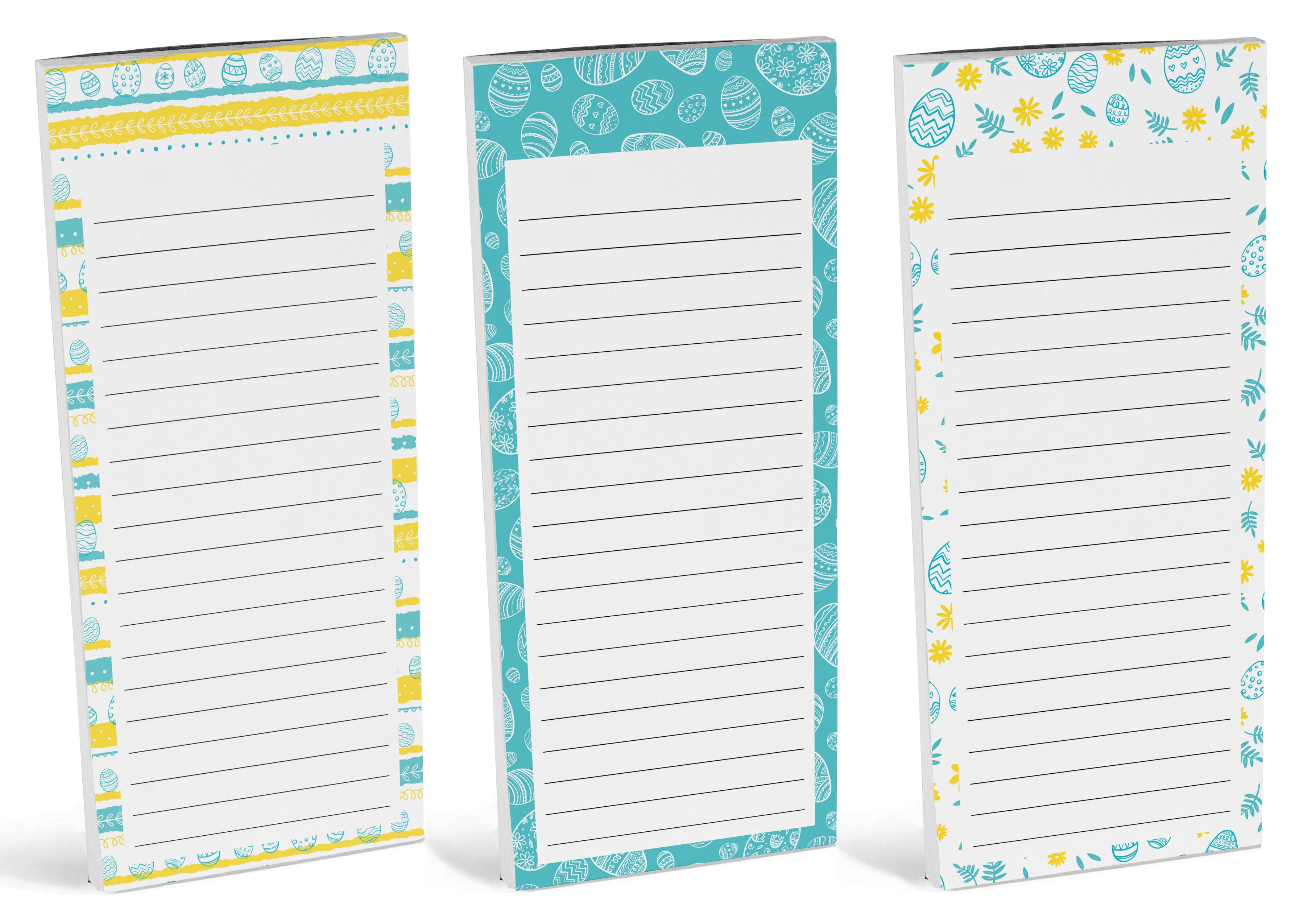 Inkdotpot Pack of 3 Magnetic Fridge To-Do List Notepads- Magnetic Memo Pads For Refrigerator-(50 Sheets Each)-MH