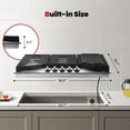 thumbnail image 3 of GASLAND Master Series 36 Inch Gas Cooktop with Griddle PRO GH3905SS1FC with 5 Burners,CSA certified,120V Plug-in, NG/LPG Convertible, 3 of 8