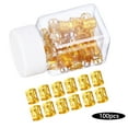 thumbnail image 3 of TOOYFUL 5x100x Dreadlocks Beads Decorations Pendants Metal for Hair Accessory Gold, 3 of 10