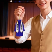 Blue Class of 2026 Ornament Graduation Cap & Gown Acrylic Decor, Senior 2026 Keepsake for Him Her, High School University Grad Gifts, 3.15 inch Car Interior Hanging Charm & Xmas Tree Bauble