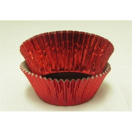 

Viking -5A RED FOIL BAKING CUP 1.25 x.75 in. Foil Baking Cup with Greasepoof Liner - Red - 1000 Piece