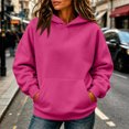 thumbnail image 5 of Garbnen Fleece Womens Hoodie Long Sleeve Women Sweatshirt Cozy Fall Winter Warm Oversized Trendy Womens Pullover with Pocket XL, 5 of 6