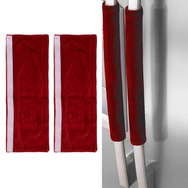 Refrigerator Door Handle Covers, 2pcs Washable Handles Gloves Dustproof Fridge Handle Protector for Kitchen Appliance Dishwashers