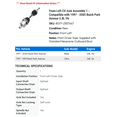 thumbnail image 2 of Front Left CV Axle Assembly 1 - Compatible with 1997 - 2005 Buick Park Avenue 3.8L V6 - Autopart Premium, 2 of 2