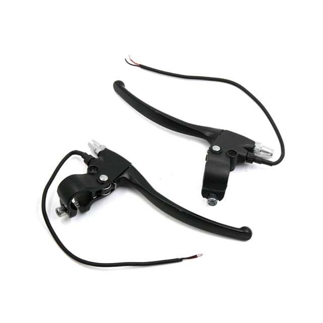 2pcs Aleación Negro Manetas del Embrague del Freno para Scooter Moto 7/8" 22mm Manillar