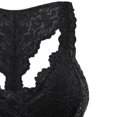 thumbnail image 4 of BZGTZT Women's Sexy Racerback Floral Lace Bra Plus Size Wire Free Padded V Neck Lace Bralette Sports Crop Top Underwear, 4 of 5