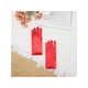thumbnail image 5 of Guantes de satén de color sólido INSPIRE CHIC de dedo completo, de longitud hasta la muñeca, guantes cortos para mujeres, rojos, talla única, 5 of 6