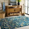 thumbnail image 2 of SAFAVIEH Martha Stewart Nicola Floral Machine Washable Area Rug, Navy/Gold, 8' x 10', 2 of 11