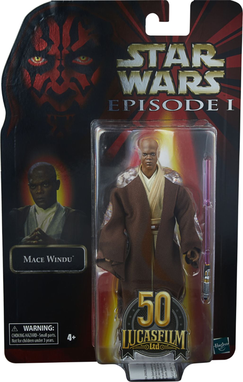 Hasbro Star Wars The Clone Wars Black Series 50th Anniversary Mace Windu 