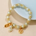 thumbnail image 6 of GKNET Vintage Chinese Fashion Beaded Bracelets Lucky Peanut Pendant Elegant Bracel WY4, 6 of 7
