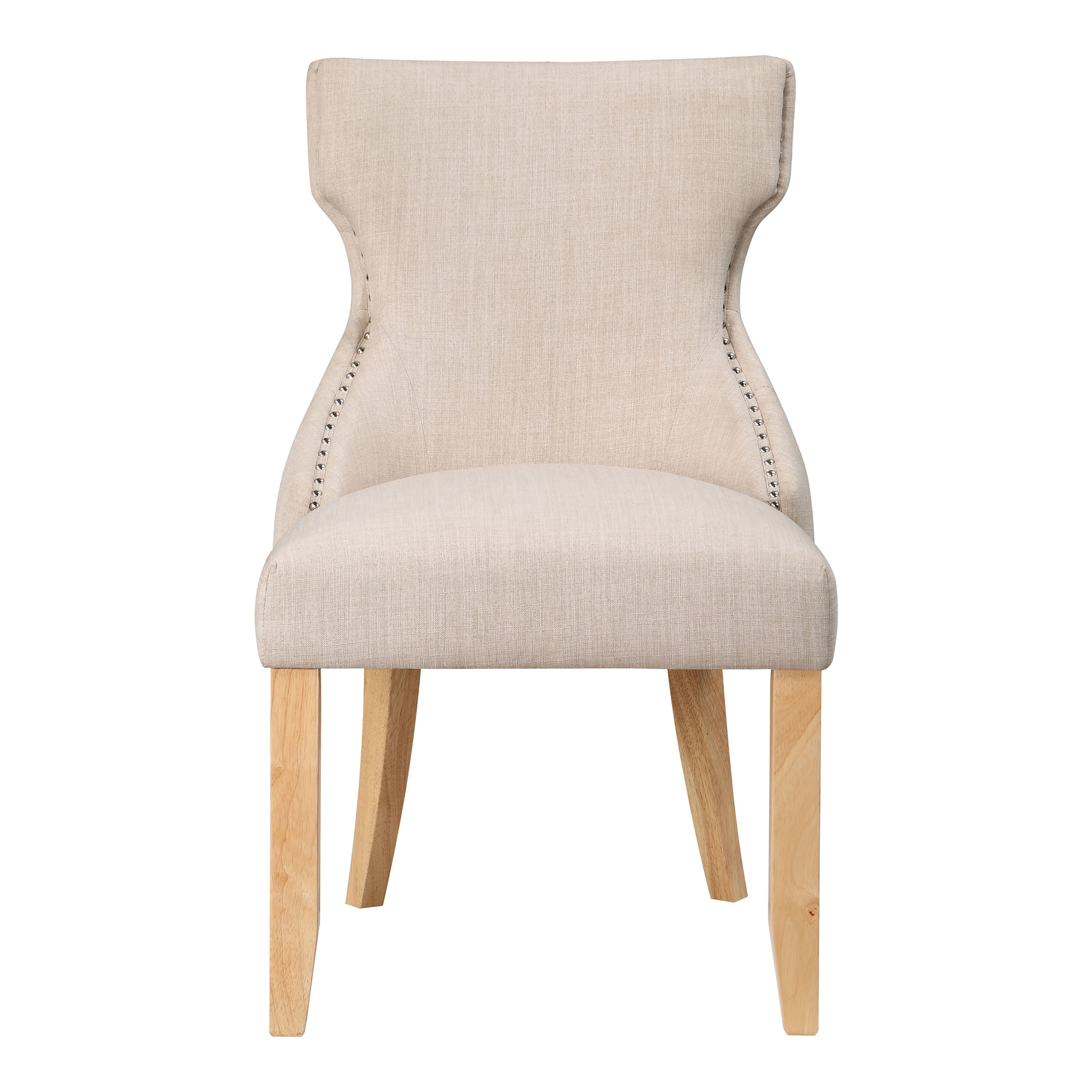 Furniture of America Taryn Upholstered Wood Ivory Side Chairs (Set of 2)