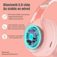 Wireless OnEar Headphones for Kids, Noise Cancelling & Adjustable