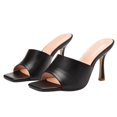 thumbnail image 6 of IUJSOY Womens Hight Heeled Sandals Open Toe Square Toe Stiletto Party Dress Shoes Slides for Women, 6 of 6