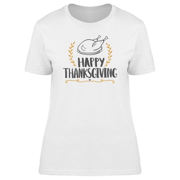 Happy Thanksgiving Cool Turkey Tee Women's -Image by Shutterstock