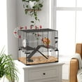 thumbnail image 2 of PawHut Hamster Cage with Deep Glass Bottom, Tunnel Tube System, 2 of 10
