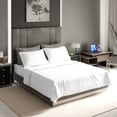thumbnail image 4 of 100% Cotton Twin Arctic White Sateen Sheet Set, Graphene-Infused Temperature Regulating, Soft & Silky 3-Piece Set with Side Pockets by SLEEP RX, 4 of 9