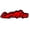 ACT319, variant on Custom Red Acrylic Shell Car Sticker, Shell Acrylic Decal, Durable Waterproof Self-Adhesive Vehicle Decor